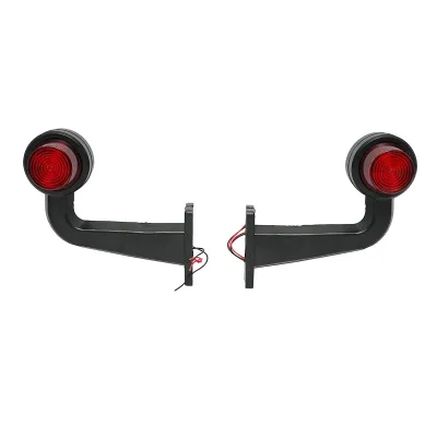 Set lampi laterale gabarit LED cu brat 12-24V, rosu-alb FR0157 Breckner Germany