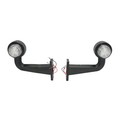 Set lampi laterale gabarit LED cu brat 12-24V, rosu-alb FR0157 Breckner Germany - imagine 2
