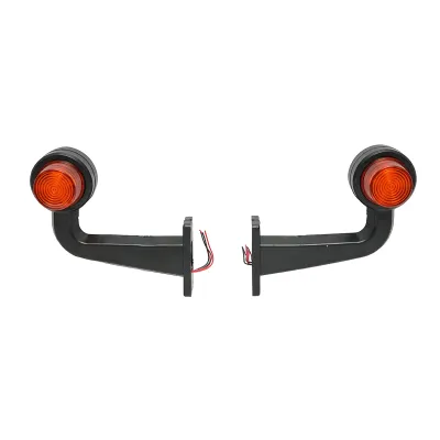 Set lampi laterale gabarit LED cu brat 12-24V, galben-rosu FR0157 Breckner Germany - imagine 2