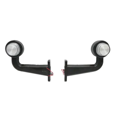 Set lampi laterale gabarit LED cu brat 12-24V, alb-rosu FR0158 Breckner Germany