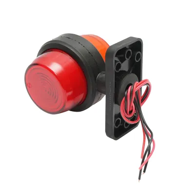 Lampa laterala gabarit rotativa LED NEON 12-24V, rosu-galben FR0238 Breckner Germany - imagine 5