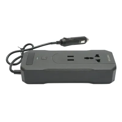 Invertor tensiune 12V-220V 200W, display digital LED, unda sinusoidala modificata, port USB, USB-C, iesire AC pentru laptop, telefon, frigider auto - imagine 7