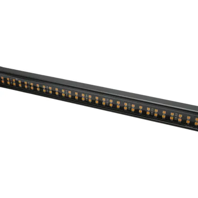 Bara LED stroboscopica galbena 62cm, 60W, 10-30V, 15 moduri iluminare - imagine 3