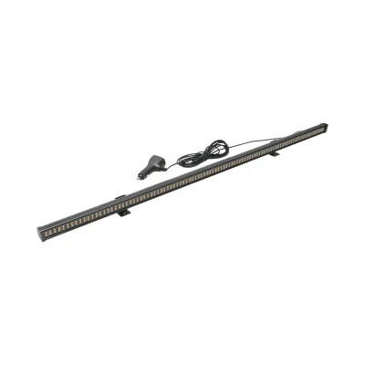 Bara LED stroboscopica galbena 82cm, 60W, 10-30V, 15 moduri iluminare - imagine 3