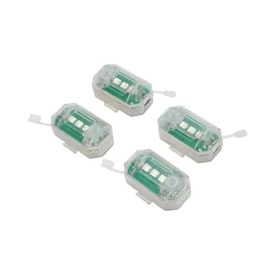 Set 4 lampi LED RGB stroboscopice cu telecomanda, 10 moduri, 8 culori, baterie litiu 150mAh reincarcabila USB-C IP65 - imagine 5