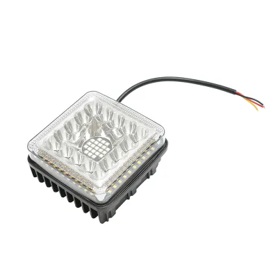 Lampa LED 9-36V, 40W, culoare alb-galben, carcasa aluminiu 110x107x50mm - imagine 4