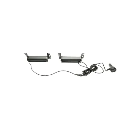 Set 2 lampi LED galbene 12V, 18W, 17 moduri stroboscopice, prindere cu ventuze, carcasa aluminiu 165x42x42mm Breckner Germany - imagine 2