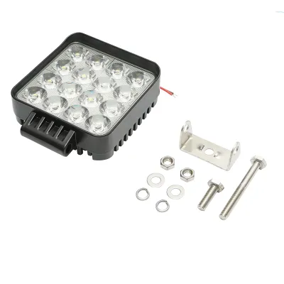Proiector LED patrat combo 12-80V, 42W carcasa aluminiu 107x107x40mm - imagine 2