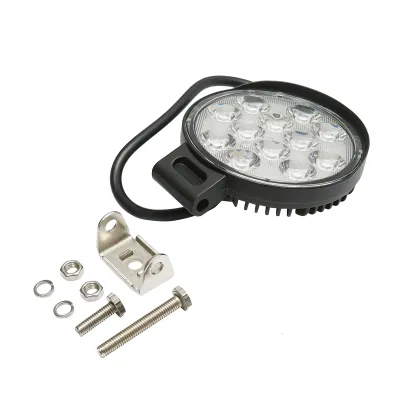 Proiector LED rotund tip spot 12-60V, 36W, carcasa aluminiu 110x110x40mm - imagine 2