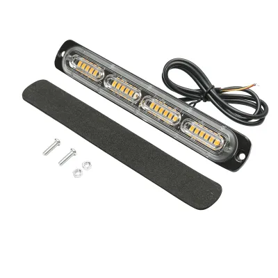 Lampa gabarit LED 12-24V, 24W, galben, 24 LED-uri 190x28x10mm - imagine 2