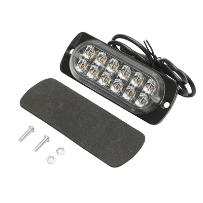 Lampa gabarit LED 12-24V, 12W, galben, 12 LED-uri 110x40x12mm - imagine 2