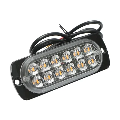 Lampa gabarit LED 12-24V, 12W, galben, 12 LED-uri 110x40x12mm - imagine 3