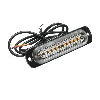 Lampa gabarit LED 12-24V, 10W, galben, 10 LED-uri 110x30x10mm - imagine 3