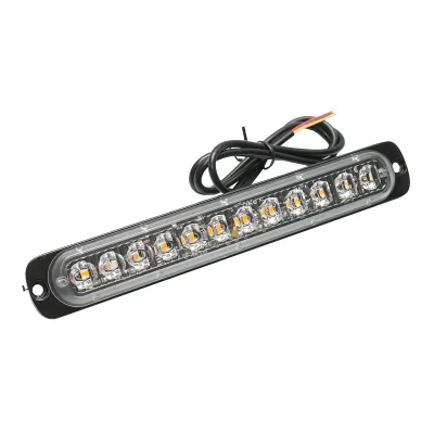 Lampa gabarit LED 12-24V, 24W, galben, 12 LED-uri 190x30x12mm - imagine 3