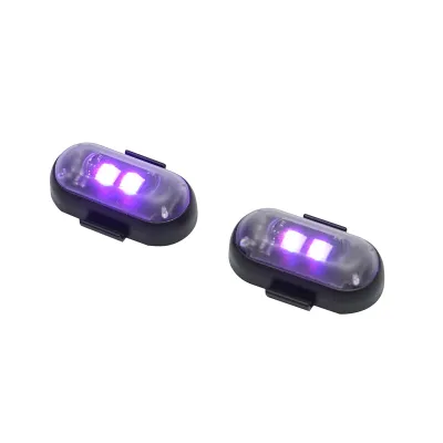 Set 2 lampi LED RGB stroboscopice cu telecomanda, 10 moduri, 8 culori, baterie litiu 110mAh reincarcabila USB-C IP65 - imagine 7