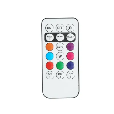 Set 6 lampi LED RGB stroboscopice cu telecomanda, 10 moduri, 8 culori, baterie litiu 110mAh reincarcabila USB-C IP65 - imagine 3
