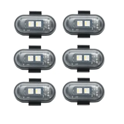 Set 6 lampi LED RGB stroboscopice cu telecomanda, 10 moduri, 8 culori, baterie litiu 110mAh reincarcabila USB-C IP65 - imagine 2