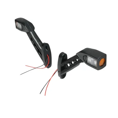 Set Lampi gabarit laterale LED cu brat 24V, rosu-alb-galben - imagine 2