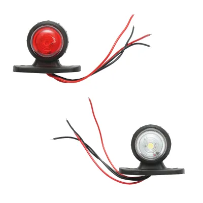 Lampi laterale de gabarit LED 24V, rosu-alb