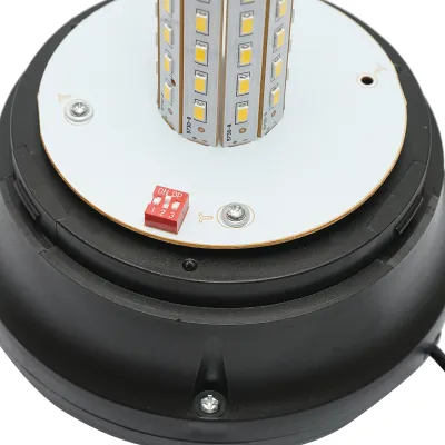 Girofar LED 12-24V cu 3 functii, talpa magnetica, alimentare priza bricheta IP65 - imagine 5