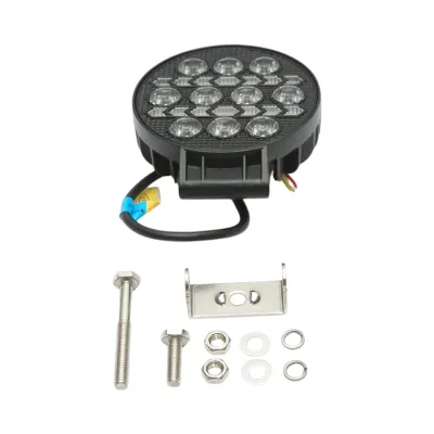 Proiector rotund LED cu DRL 9-80V, 36W alb-galben, carcasa aluminiu 108x108x40mm IP67 Breckner Germany - imagine 2