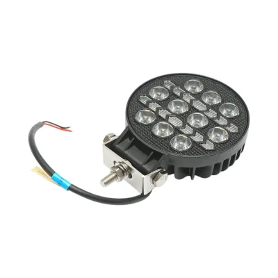 Proiector rotund LED cu DRL 9-80V, 36W alb-galben, carcasa aluminiu 108x108x40mm IP67 Breckner Germany - imagine 4