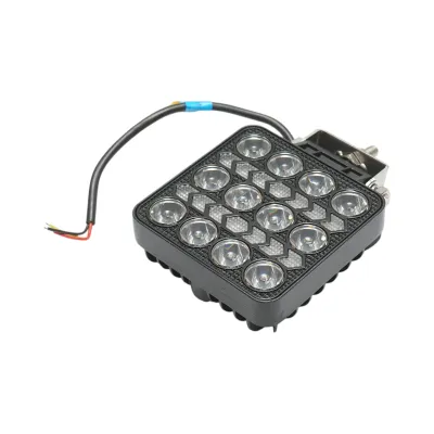 Proiector patrat LED cu DRL 9-80V, 36W alb-galben, carcasa aluminiu 103x103x38mm IP67 Breckner Germany - imagine 4