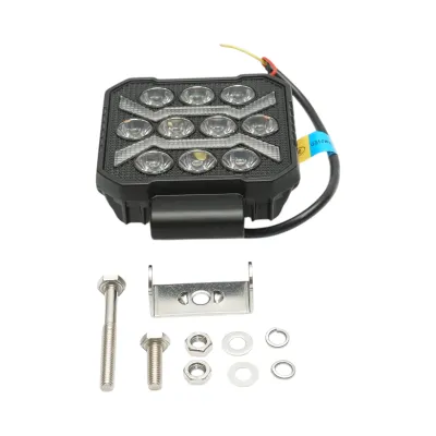 Proiector patrat LED cu DRL 9-80V, 17W alb-galben, carcasa aluminiu 107x107x33mm IP67 Breckner Germany - imagine 2