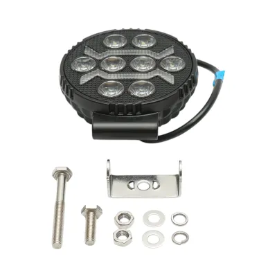 Proiector rotund LED cu DRL 9-80V, 17W alb-galben, carcasa aluminiu 108x108x38mm IP67 Breckner Germany - imagine 2
