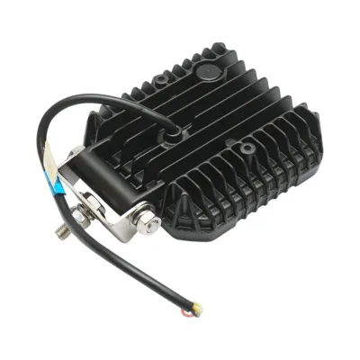 Proiector patrat LED cu DRL 9-80V, 48W alb-galben, carcasa aluminiu 103x103x33mm IP67 Breckner Germany - imagine 3