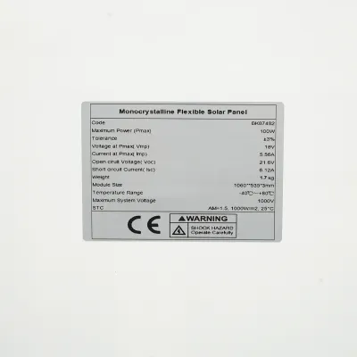 Panou solar 100W flexibil monocristalin portabil 1060x535x3mm - imagine 4