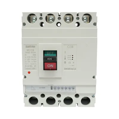 Intrerupator automat de putere MCCB 400V AC, 4P 400A, SM8E-400M Suntree