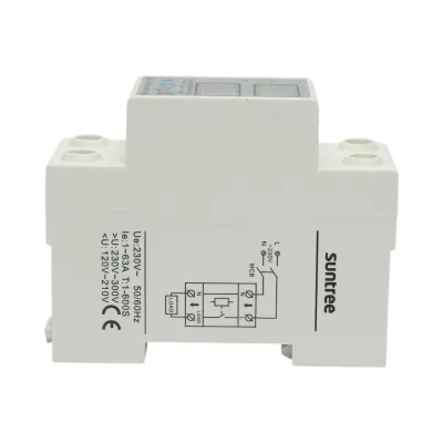 Releu digital monofazic 63A, 220V pentru monitorizare si protectie subtensiune, supratensiune AVP-63A Longroad - imagine 2