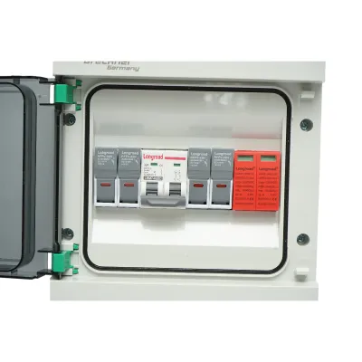Tablou sigurante echipat 6KW DC sistem fotovoltaic 2 stringuri ON/OFF GRID Breckner Germany - imagine 3