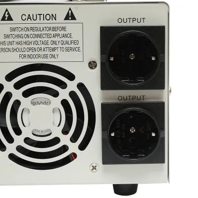 Stabilizator automat de tensiune 5200VA cu servomotor monofazat, 2 prize schuko 230V, afisaj LCD Breckner Germany - imagine 8