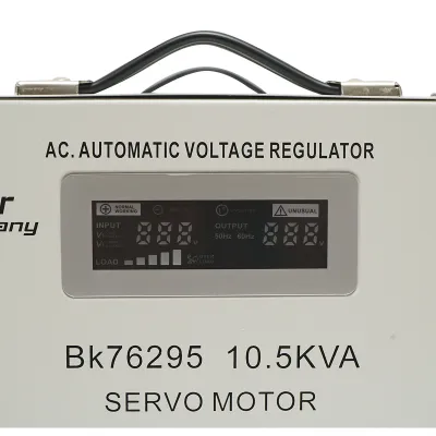 Stabilizator automat de tensiune 10.5KVA cu servomotor monofazat, 2 prize schuko 230V, afisaj LCD Breckner Germany - imagine 6