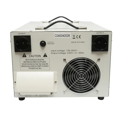 Stabilizator automat de tensiune 10.5KVA cu servomotor monofazat, 2 prize schuko 230V, afisaj LCD Breckner Germany - imagine 4