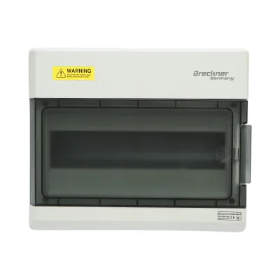 Tablou sigurante aplicat 1 rand, 12 module IP66 Breckner Germany