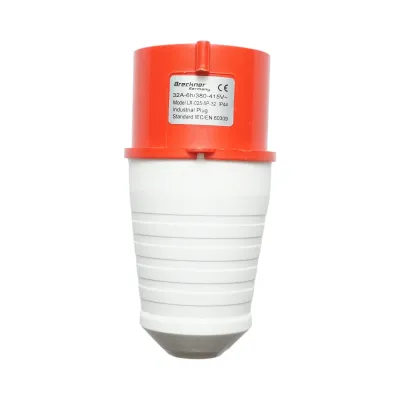 Stecher, fisa pentru priza industriala trifazata 32A, 415V, IP44, 6H Breckner Germany - imagine 2