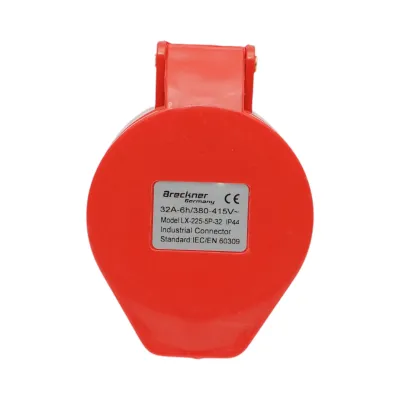 Priza industriala trifazica mobila 32A, 415V, IP44, 6H Breckner Germany - imagine 5