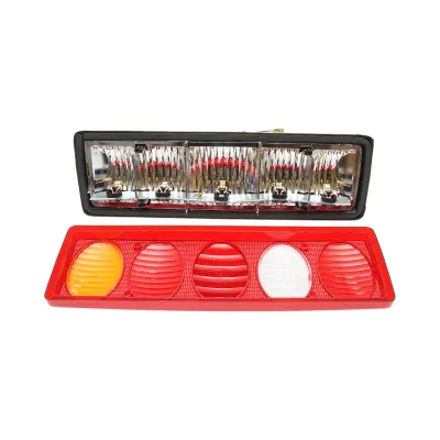 Set lampi spate camion DAF 24V stanga-dreapta 412x129x70mm Breckner Germany - imagine 3