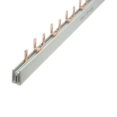 Pieptene, busbar monofazic 1m, 2P, 63A, 56 module pentru alimentare sigurante automate Longroad - imagine 5