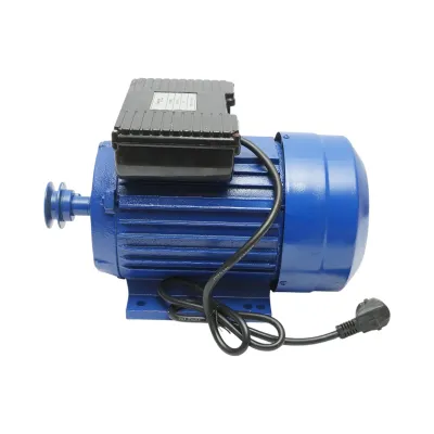 Motor electric monofazat 4KW, 220V cu protectie termica, stator 160x110mm Breckner Germany - imagine 2