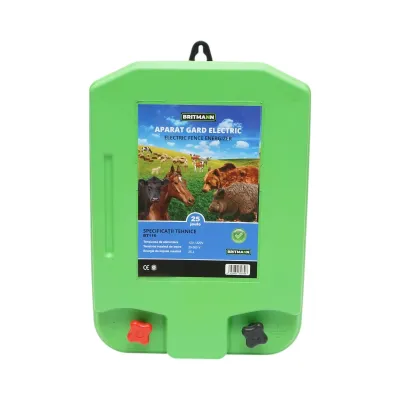 Aparat generator de impulsuri 25 Joule, 120km pentru gard electric 12-220V Britmann - imagine 2