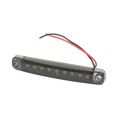 Lampa gabarit laterala slim LED 12-24V galben fumuriu 100x15x10mm FR0176 - imagine 2