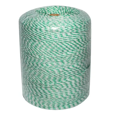 Rola fir verde fluorescent-alb fi 2.5mm 3x0.2mm SS, 1x0.25mm Cu, 1000m gard electric Bourget - imagine 3