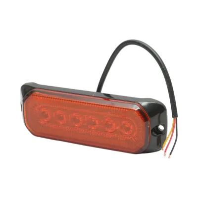 Lampa laterala stroboscopica LED 12-24V galbena 9 functii 132x46x19mm FR1287 - imagine 4