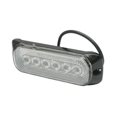 Lampa laterala stroboscopica LED 12-24V alba 9 functii 132x46x19mm FR1287 - imagine 4
