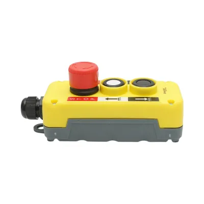 Telecomanda industriala cu 3 comenzi, buton oprire de urgenta IP54 Breckner Germany - imagine 3