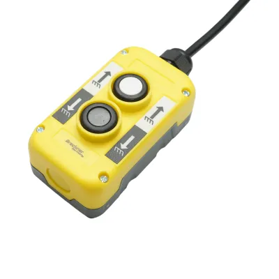 Telecomanda industriala cu 2 comenzi, cablu spiral si fisa priza 7 pini Breckner Germany - imagine 3